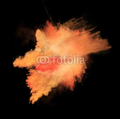 Jag_cz, Colored dust (verfärbt, bunt, gelb, orange, isoliert, abstrakt, schwarz, kreativ, weiß, gischt, staub, textur, esche, explodiert, explosion, hintergrund, malen, tinte, platsch, spritzer, close-up, wolken, tapete, verdammt, nieman)