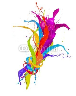 Jag_cz, Colored paint splashes bouquet isolated on white background (3d, abstrakt, kunst, kunstvoll, hintergrund, blau, bürste, blase, close-up, verfärbt, bunt, trinken, tropfen, entladen, fließen, strömend, flüssig, frisch, grün, tinte, isoliert, licht, flüssigkeit, zusammenlegung, bewegung, natur, malen, farbpinse)