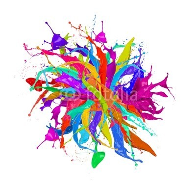 Jag_cz, Colored paint splashes sphere isolated on white background (3d, abstrakt, kunst, kunstvoll, hintergrund, blau, bürste, blase, close-up, verfärbt, bunt, trinken, tropfen, entladen, fließen, strömend, flüssig, frisch, grün, tinte, isoliert, licht, flüssigkeit, zusammenlegung, bewegung, malen, farbpinse)