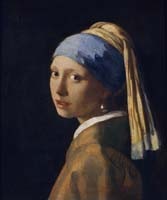 Jan Vermeer van Delft, Das Mädchen mit dem Perlenohrgehänge (Wunschgröße, Malerei, Portrait, Mädchen mit den Perlohrringen, Barock, goldenes Zeitalter, klassische Malerei, Wohnzimmer, Schlafzimmer, bunt)