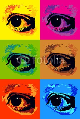 Jitka Laníková, pop art poster with eyes (pop art, posters, auge, auge, hintergrund, retro, blick, see, modern, viereck, wimper, anblick, kühl, kreativ, entwerfen, deckung, beeindruckend, kind, kind, verfärbt, cartoons, futuristisch, kunst, tapet)
