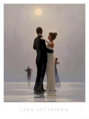 Jack Vettriano, Dance Me to the End of Love (People & Eros, Tanz, Tanzen, Paar, Romantik, Romantisch, American Scene)