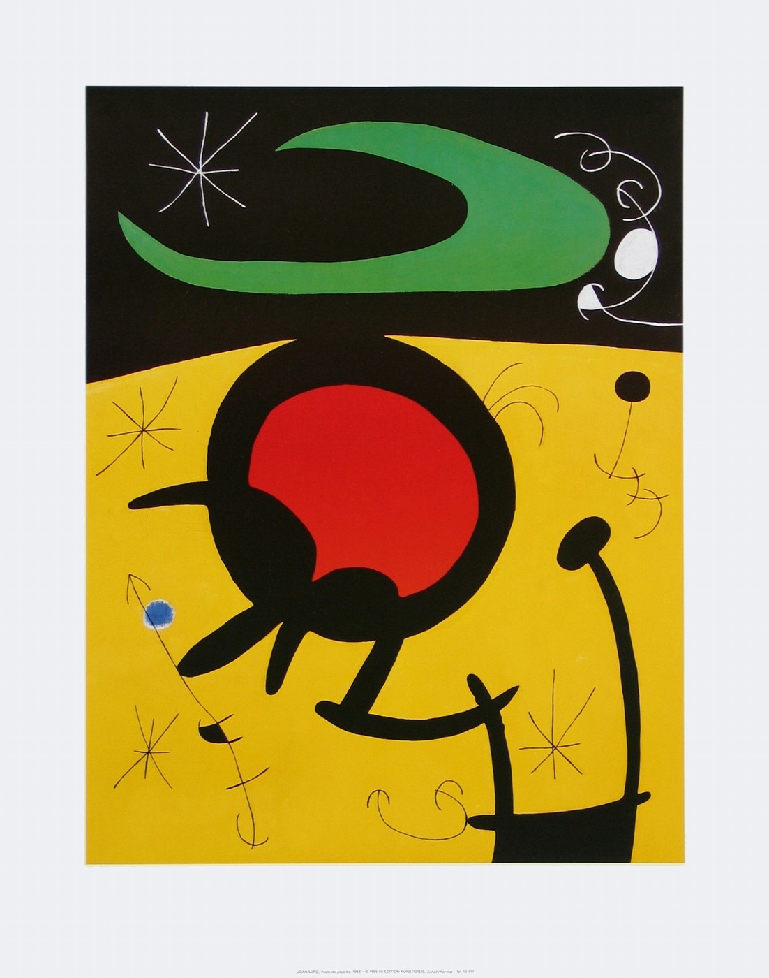 Wandbild Joan Miró, Vuelo de Pájaros, 1968 1968