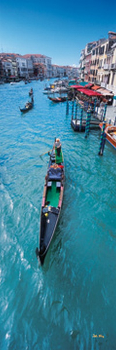 John Xiong, Grand Canal (Photokunst, Wunschgröße, Städte, Italien, Canale Grande, Boot, Gondel, Venedig, Wohnzimmer, Treppenhaus, bunt)