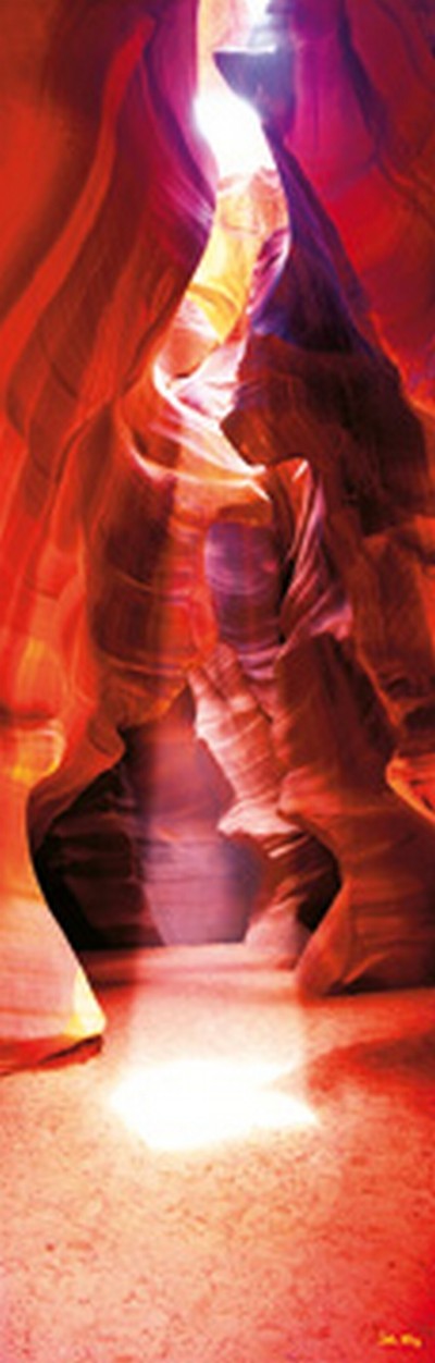 John Xiong, Slot Canyon (Photokunst, Wunschgröße, Colorado, Felsen, Schlucht, Sandstein, Lichtstrahl, Geologie, Wohnzimmer, Treppenhaus,)