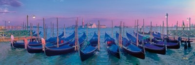 John Xiong, Venice impression (Photokunst, Wunschgröße, Städte, Italien, Venedig, Gondeln, Lagune, Wohnzimmer, Treppenhaus)