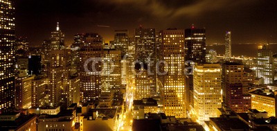Jörg Hackemann, aerial of San Francisco by night (san francisco, nacht, skyscraper, skyline, licht, antennen, stadt, amerika, town, fassade, licht, fenster, metropole, urbano, life, francisco, saint, architektur, bellen, schöner, vögel, blau, brücke, gebäude, business, california, zentru)