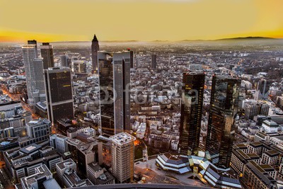 Jörg Hackemann, Frankfurt am Main at dusk (Flur,Treppenhaus,Fotokunst,Gebäude / Architektur,Städte,Frankfurt)