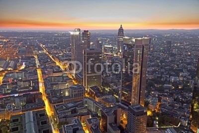 Jörg Hackemann, Frankfurt am Main at night (Flur,Treppenhaus,Fotokunst,Gebäude / Architektur,Städte,Frankfurt)