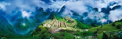 John Xiong, Machupichu (Photokunst, Wunschgröße, Landschaften, Berge, Inka, Kultstätte, Peru, Gipfel Wolken, Wohnzimmer, Treppenhaus)