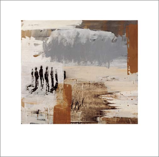 JÜRGEN MAROSE, Expectations (Menschen, Gruppe, Erwartung, abstrahiert, abstrakter Hintergrund, modern, Farbfelder, Wohnzimmer, Malerei, bunt)