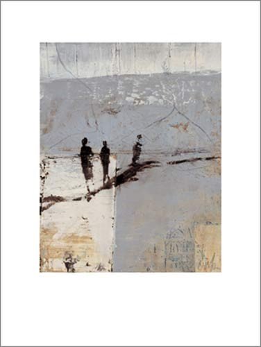 JÜRGEN MAROSE, Without goal (Menschen, Gruppe, Ziellos, abstrahiert, abstrakter Hintergrund, modern, Farbfelder, Wohnzimmer, Malerei, bunt)