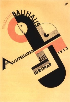 Joost Schmidt, Bauhaus-Ausstellung 1923 (Bauhaus, Ausstellung, Plakat, Weimar, geometrische Formen, Wunschgröße, Klassische Moderne, Grafik, Wohnzimmer, Treppenhaus,)