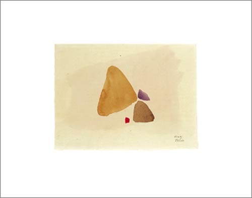 Julius BISSIER, 23.10.49, 1949 (Abstrakt, Abstrakte Kunst, Formen, zeitgenössisch, Malerei, modern, Wohnzimmer, Treppenhaus, Büro, bunt)