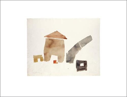 Julius BISSIER, 31.III.51, 1951 (Abstrakt, Abstrakte Kunst, Formen, zeitgenössisch, Malerei, modern, Wohnzimmer, Treppenhaus, Büro, bunt)
