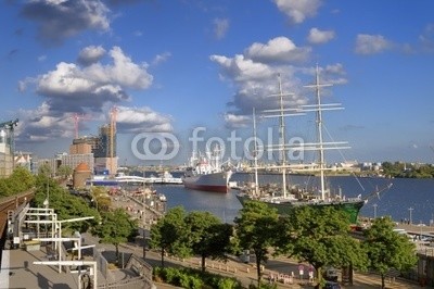 kameraauge, Hamburger Hafen und Museumsschiffe (Flur,Treppenhaus,Fotokunst,Gebäude / Architektur,Städte,Hamburg)