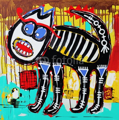 Kara-Kotsya, doodle angry cat (schlecht, katze, kunst, grinsen, handwerk, crazy, bürste, komik, aufgebracht, stil, aufschrei, tribal, vektor, canvas, kritzeleien, entwerfen, blöd, sketch, schlimm, posters, grunge, künstler, tier, außergewöhnlich, acryl, alberner, grafik, zeichnun)