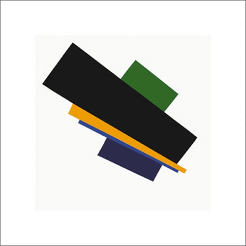 KASIMIR MALEWITSCH, Suprematisme, 1915 (Büttenpapier) (Malerei, russische Avantgarde, abstrakte Malerei, Suprematismus, geometrische Formen,Rechtecke, Balken, Klassische Moderne, Business, Büro, Wohnzimmer, Arztpraxis, Treppenhaus, bunt)