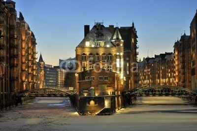 kameraauge, Hamburger Speicherstadt im Winter (Flur,Treppenhaus,Fotokunst,Gebäude / Architektur,Städte,Hamburg)