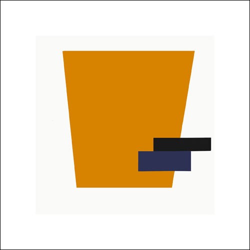 KASIMIR MALEWITSCH, Suprematisme, 1915 (Büttenpapier) (Malerei, russische Avantgarde, abstrakte Malerei, Suprematismus, geometrische Formen, Trapez, Balken, Klassische Moderne, Business, Büro, Wohnzimmer, Arztpraxis, Treppenhaus, bunt)