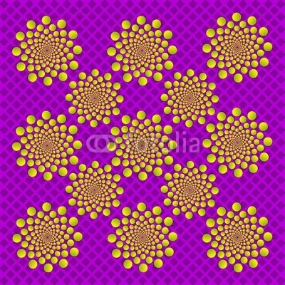 keytoken, optical illusion buttonize circles (optisch, illusion, panorama, canvas, canvas, ellipsen, coloured, arbeiten, energie, kontrolliert, wirbel, rot, rosa, stunde, hintergrund, grafik, gelb, wasserzeichen, tapete, lining, muster)