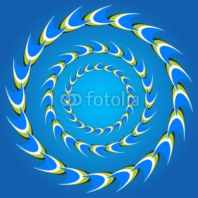 keytoken, optical illusion circle tails (optisch, illusion, illusion, schlaufe, welle, movement, arbeiten, energie, blau, hintergrund, stunde, gesicht, runde, kreis, rund, tropics, tunnel, tiefe, panorama, canvas, malerei, rahmen, dekorativ, mobil, energisch, dynamisch, wand, drucke)