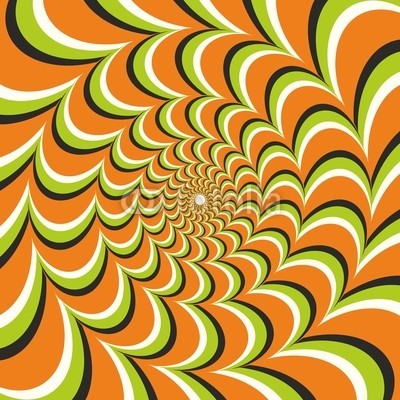 keytoken, Optical illusion ellipse orange (ellipsen, energie, arbeiten, canvas, optisch, coloured, panorama, canvas, illusion, wand, drucken, wirbe)