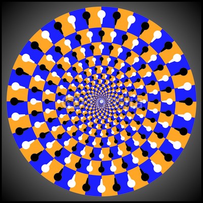 keytoken, Optical illusion ellipse (optisch, illusion, panorama, canvas, canvas, ellipsen, coloured, arbeiten, energie, kontrollier)