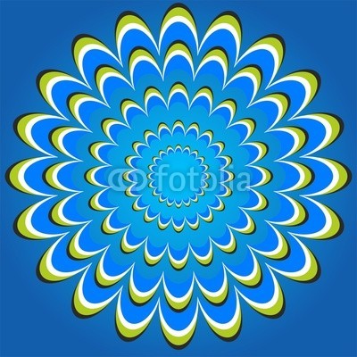 keytoken, optical illusion flower circles (optisch, illusion, illusion, schlaufe, welle, movement, arbeiten, energie, blau, hintergrund, stunde, gesicht, runde, kreis, rund, tropics, tunnel, tiefe, panorama, canvas, malerei, rahmen, dekorativ, mobil, energisch, dynamisch, wand, drucken, blum)