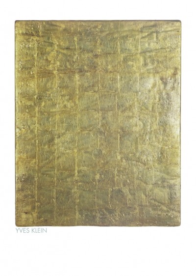 Yves Klein, MG 11, Monogold Sans Titre (Klassische Moderne, Malerei, Abstrakt, Nouveau Réalisme, Minimalismus, geometrische Form, Rechteck, Wohnzimmer, Büro, gold)