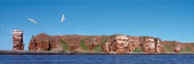 Kramer Henning, Helgoland (Fotokunst, Modern, Landschaft, Panorama, Insel, Nordsee, Meer, Möwen, Einsamkeit, Felsen, Klippe, Wohnzimmer, Treppenhaus, bunt)