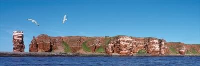 Kramer Henning, Helgoland (Fotokunst, Modern, Landschaft, Panorama, Insel, Nordsee, Meer, Möwen, Einsamkeit, Felsen, Klippe, Wohnzimmer, Treppenhaus, bunt)