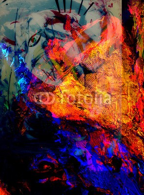 Laurin Rinder, Abstract Collage (malerei, hintergrund, abstrakt, acryl, kunst, künstler, kunstvoll, schöner, blau, bürste, canvas, verfärbt, handwerk, dekorativ, entwerfen, details, gold, grün, öl, farbenskala, mustern, rosa, rot, weiß, besinnung, szenerie, geformt, studi)