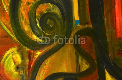Laurin Rinder, Abstract oil painting (abstrakt, acryl, kunst, künstler, kunstvoll, hintergrund, schöner, blau, bürste, canvas, verfärbt, handwerk, dekorativ, entwerfen, details, gold, grün, öl, malerei, farbenskala, mustern, rosa, rot, besinnung, szenerie, geformt, studio, oberfläch)