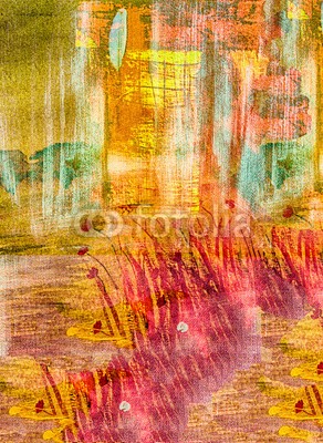 Laurin Rinder, Abstract on Cloth (abstrakt, acryl, kunst, künstler, kunstvoll, hintergrund, schöner, blau, bürste, canvas, verfärbt, handwerk, dekorativ, entwerfen, details, gold, grün, öl, malerei, farbenskala, mustern, rosa, rot, besinnung, szenerie, geformt, studio, oberfläch)