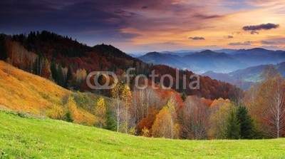 Leonid Tit, morning in mountains (Fotokunst,Landschaftsfotografie,Berge,Sonnenaufgang,Flur,Soziale Einrichtungen,Wohnzimmer,bunt)