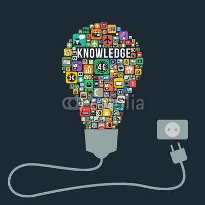 littlestocker, Knowledge business concept design from icons light bulb (konzept, kreativ, vektor, innovation, business, erkenntnis, wissenschaft, ideen, glühbirne, ausbildung, licht, entwerfen, web, infografik, vorlage, elektrisches licht, lösung, symbol, hintergrund, infografik, forschung, diagramm, energie, kreativitä)