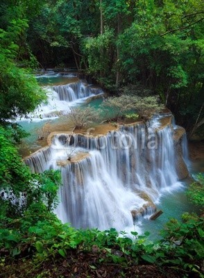 lkunl, Deep forest Waterfall, Kanchanaburi, Thailand (wald, frische, bewegung, natur, wasserfall, wasser, fallen, erstaunlich, schöner, verzweigt, cascade, katarakt, sauber, kühl, flüsschen, strömend, flüssig, laubwerk, frisch, grün, himmel, urwald, landschaft, leaf, paradise, park, pflanze, reinhei)