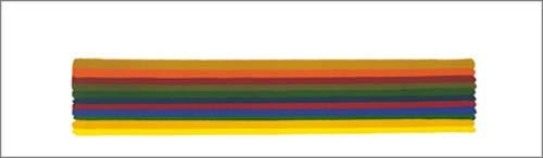 Louis MORRIS, Horizontal I, 1962 (Streifen, Balken, abstrakte Kunst, horizontal, quer, Prisma, modern, Wohnzimmer, Büro,)
