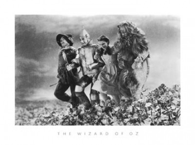 Edward Lunch, The Wizard of OZ (Der Zauberer von OZ, Musical, Klassiker, Judy Garland, Künstler, Persönlichkeiten, Fotokunst, Wohnzimmer, Treppenhaus, Musikschule, schwarz/weiß)