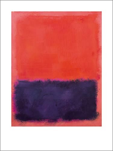 Mark Rothko, Untitled, 1960-61 (Abstrakte Malerei, abstrakter Expressionismus, meditativ, Farbfelder, verschwommen, Farbwolken, Farbschleier, Transparenz, Klassische Moderne, Büro, Business, Wohnzimmer, rot / violett)