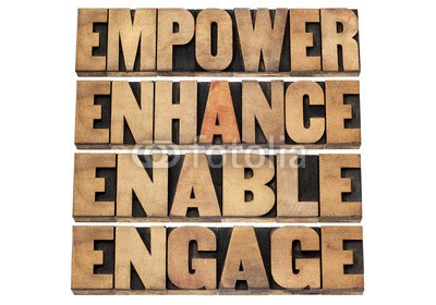 Marek, empower, enhance, enable and engage (stärken, motivation, typographie, bibel, business, collage, konzept, korn, grunge, isoliert, buchdruck, zeichen, text, typen, jahrgang, weiß, hol)