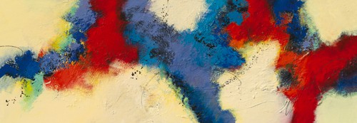 Marja Jansen, Evening Breeze (Abstrakt, Abstrakte Malerei, Farbverläufe, unruhig, wolkig, Business, Büro, Wohnzimmer, Wunschgröße, bunt)
