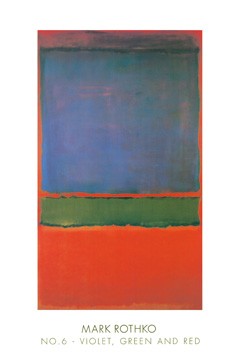 Mark Rothko, No.6 (Violet,Green and Red) 1957 (Klassische Abstrakte Malerei)
