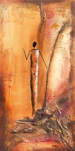 Marso, Toi (Moderne Malerei, Afrikaner, abstrakter Hintergrund, Ethnic, ethnologisch, dekorativ, Wohnzimmer, Esszimmer, leuchtend, Wunschgröße, bunt)