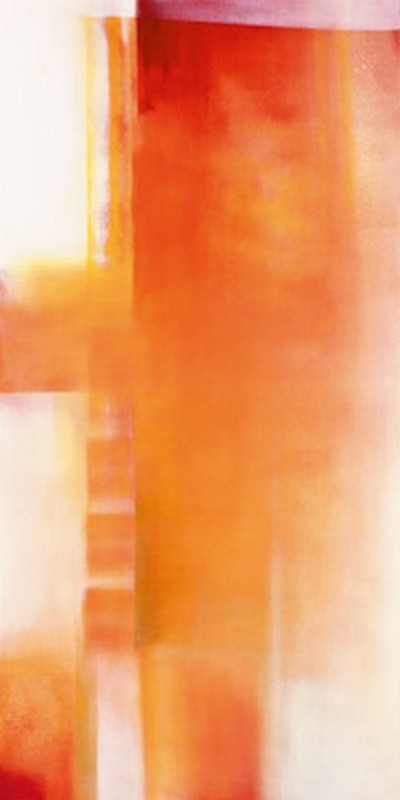 Marta Peuckert, Rot I (Abstrakt, Abstrakte Malerei, Farbfelder, geometrische Muster, modern, Aquarell, Wohnzimmer, Büro, Wunschgröße, bunt)