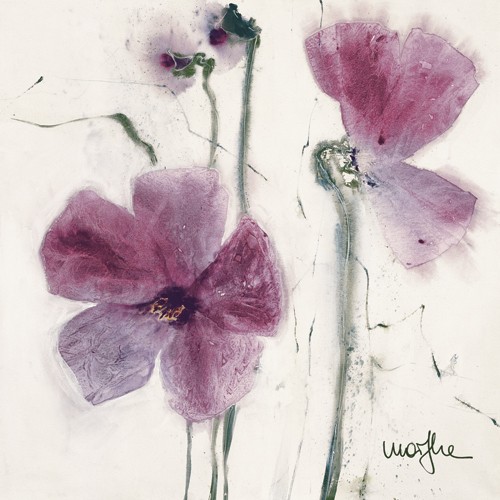 Marthe, Les Penses VI (Blumen, Stiefmütterchen, Malerei, Aquarell, Wohnzimmer, Treppenhaus,  Esszimmer, zeitgenössisch, Wunschgröße, bunt)