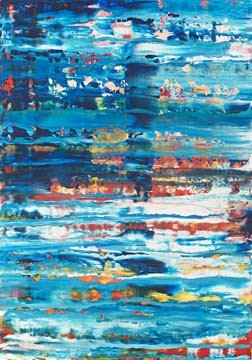 Martina Kropf, Astratto Azurro (Wunschgröße, Modern, Malerei, Abstrakt, Farbflächen, Farbtupfen, Farbspritzer  blau)