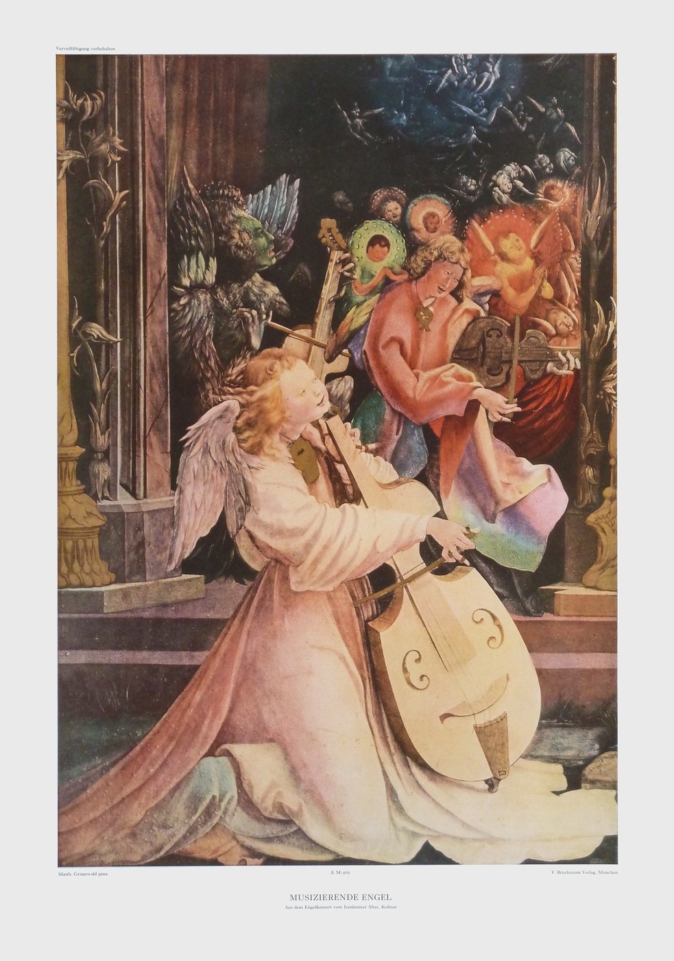 Wandbild Matthias Grünewald, Musizierende Engel