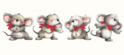Makiko, Animal Fun Time II (Kinderwelten, Tiere, Mäuse, niedlich, witzig, lustig, Kindergarten, Kinderzimmer, bunt)
